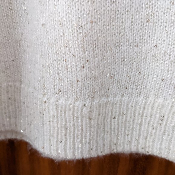 White sparkle sweater - Picture 2 of 6